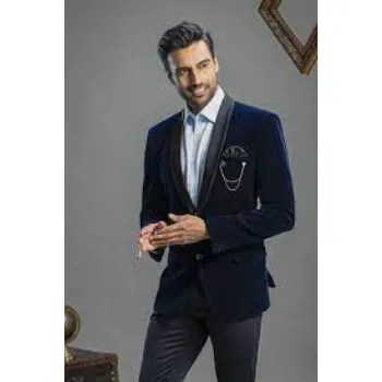 Blue velvet Blazer